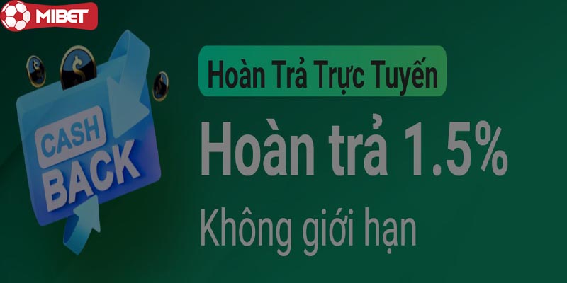 Khuyến mãi hoàn trả 1.5%